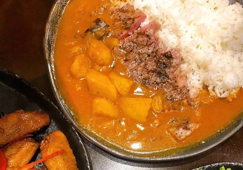 Boeuf au Curry Massamann, riz thai