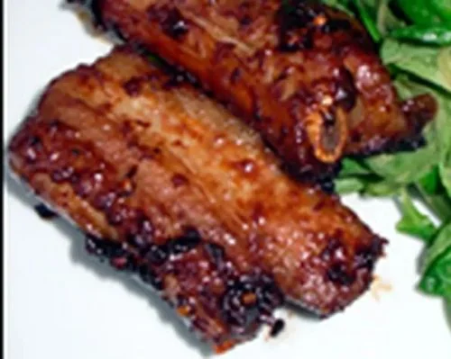 Costine de porc Thaï, riz thaï